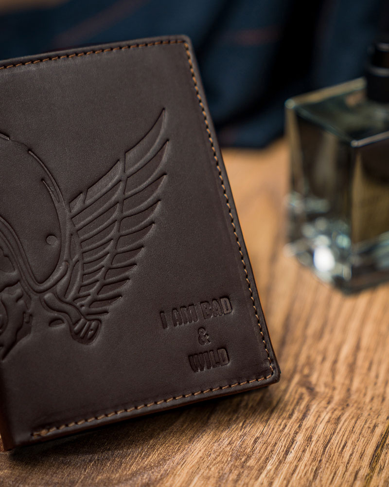 Кошелек мужской I AM BAD and WILD N4-HUB BROWN Кошелек мужской I AM BAD and WILD N4-HUB BROWN